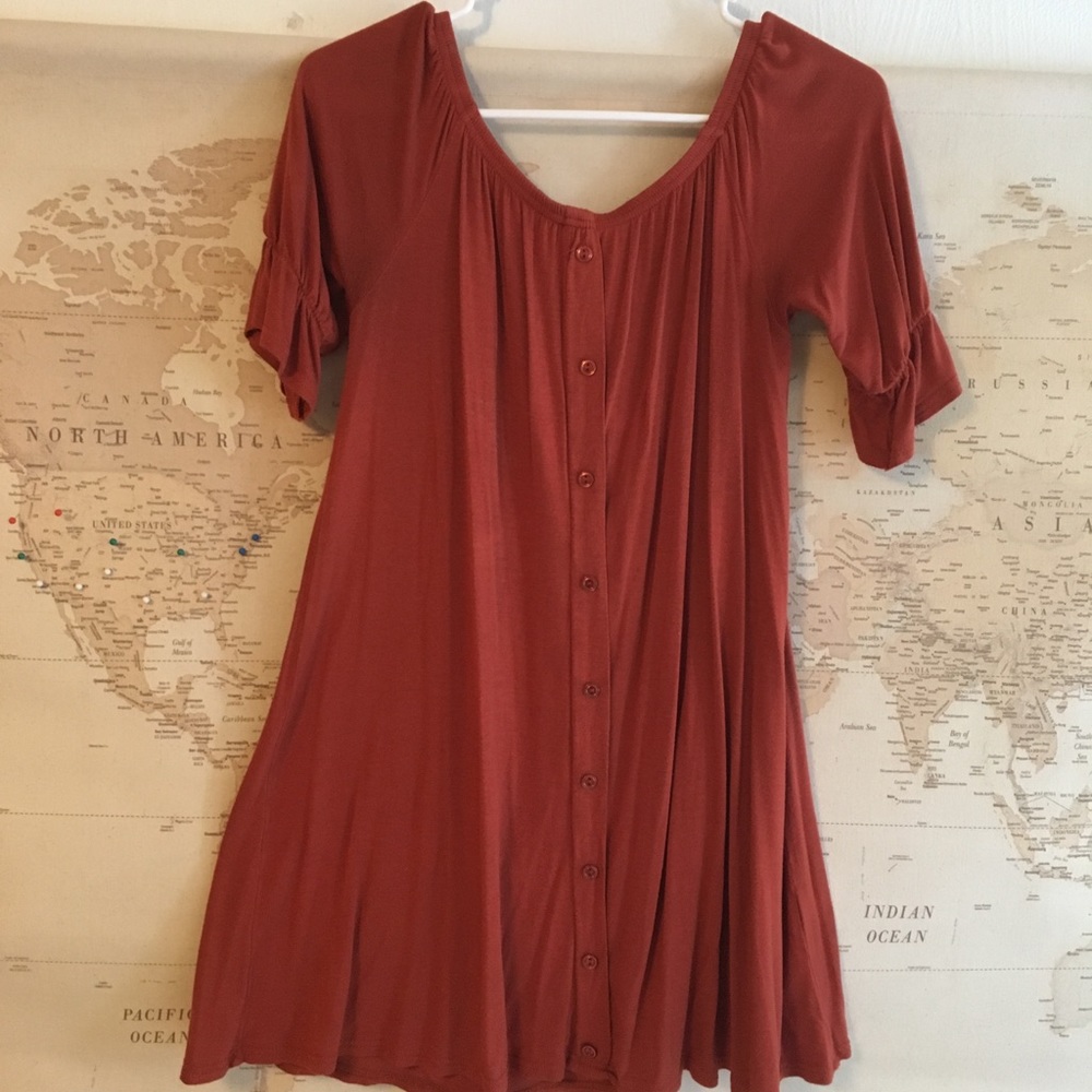 BOOHOO Vintage Off the Shoulder Dress